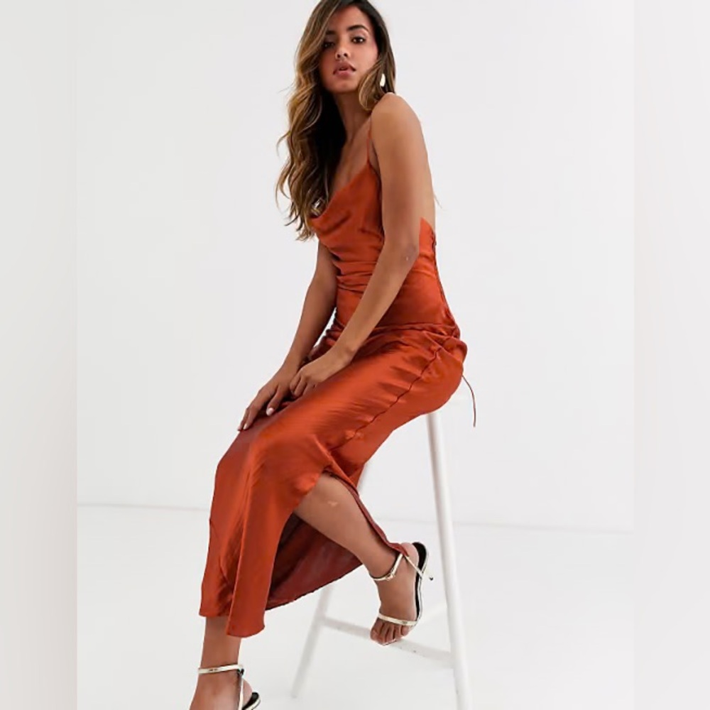 ASOS Maxi Slip Dress - Rust Color - Picture 5 of 5